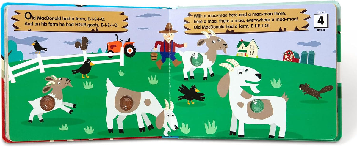 Melissa & Doug Poke-a-Dot Old MacDonald's Farm Board Book Toy