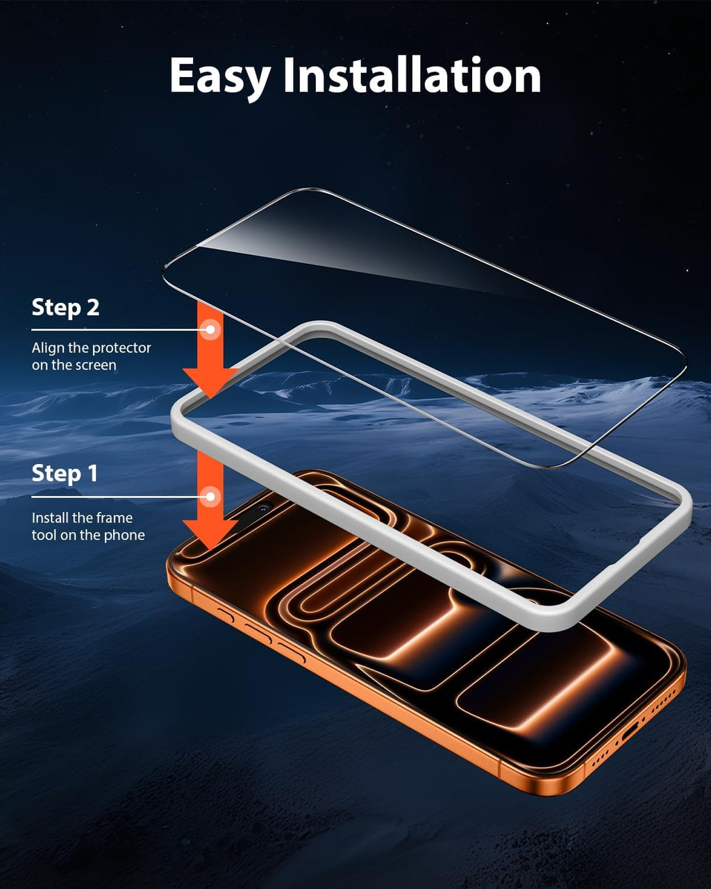 Mkeke Screen Protector for iPhone 17 Pro, 3 Pack 9H+ Tempered Glass