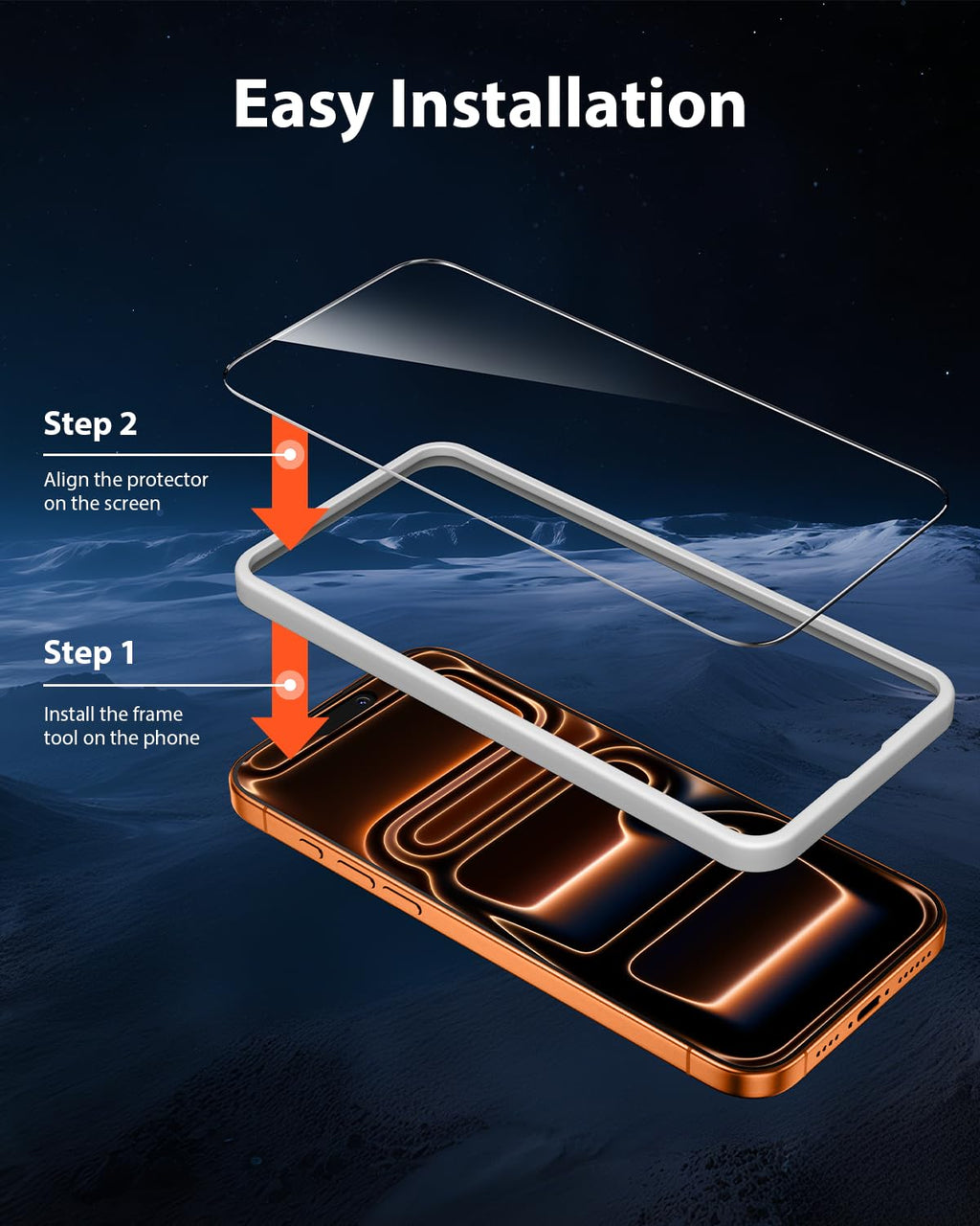 Mkeke Screen Protector for iPhone 17 Pro, 3 Pack 9H+ Tempered Glass