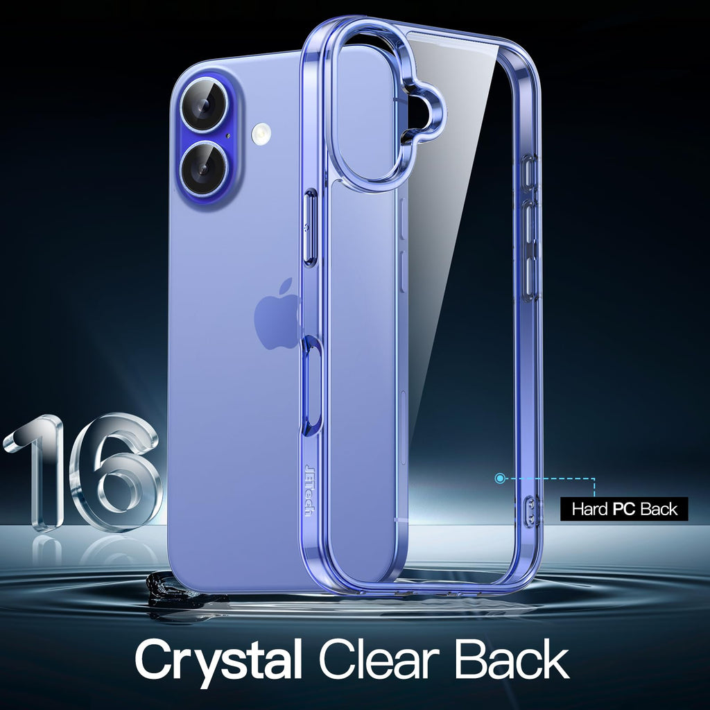 JETech Case for iPhone 16 Pro, Anti-Yellowing, Natural Titanium