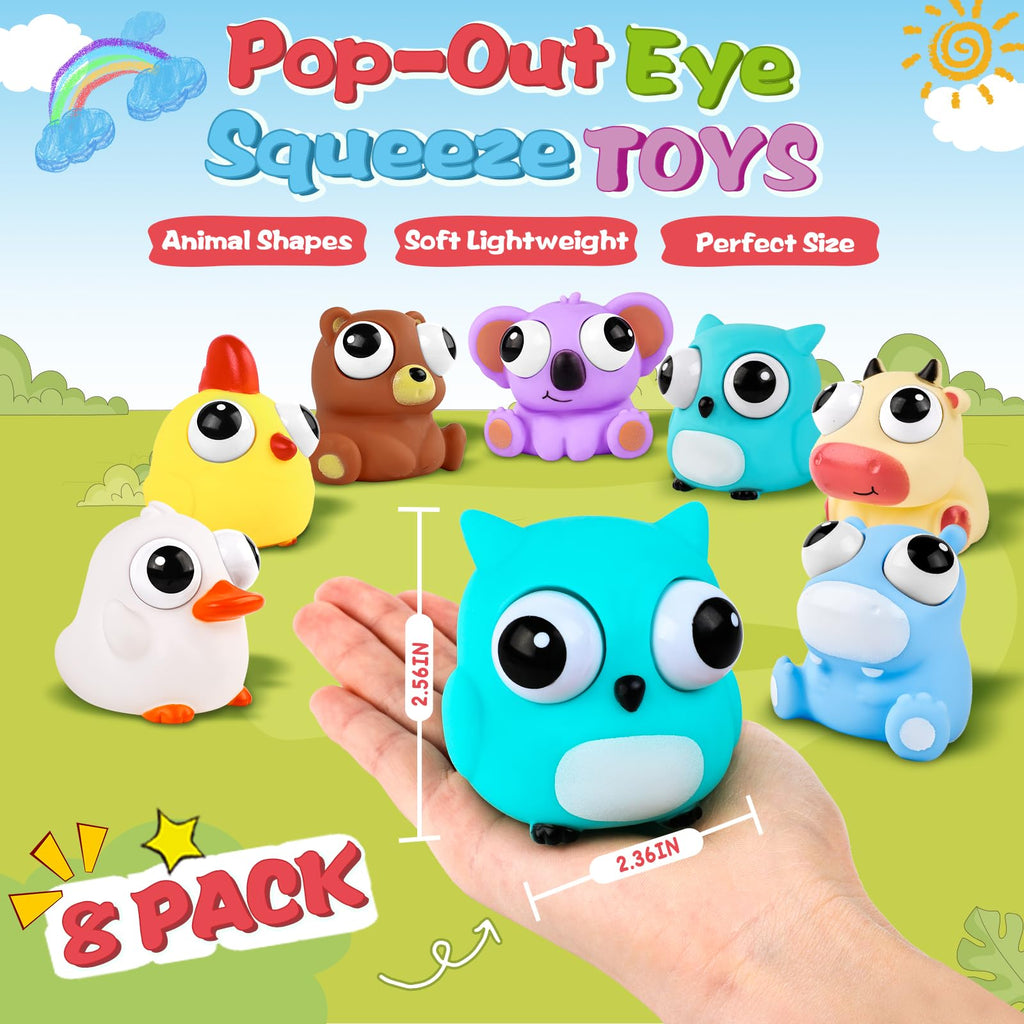 VESPRO 12Pack Fidget Toys Squishy ，Cute Bear Squeeze Ball