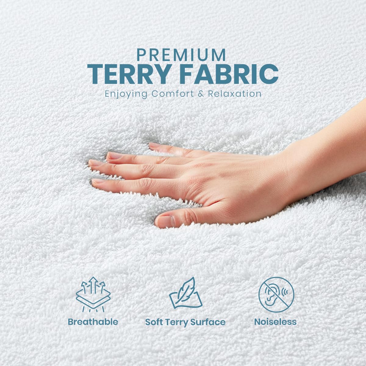 Waterproof Twin Size Mattress Protector fits upto 15" deep Mattresses