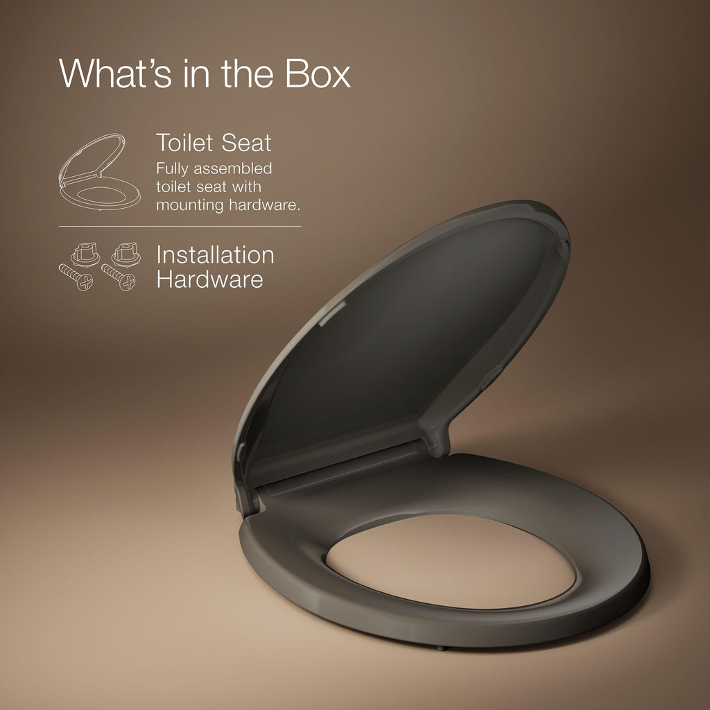 KOHLER CACHET® Nightlight Soft Close Toilet Seat Elongated, ReadyLatch®, Grip-Tight Hardware, White