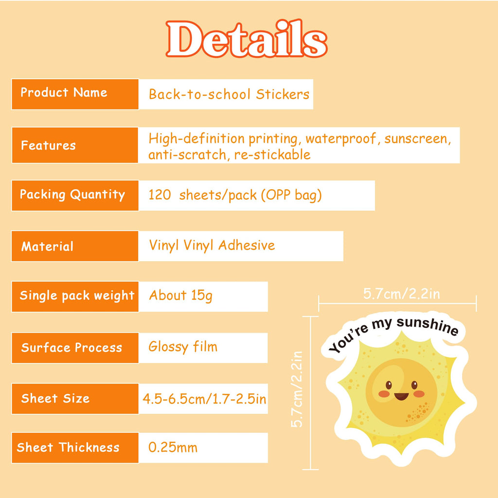 OHOME Fall Stickers | 100 PCS Thanksgiving Stickers for Kids - Vinyl Thanksgiving Games Toys Gifts Activities Essentials Party Favors Supplies - Friendsgiving Crafts Bulk for Classroom Home