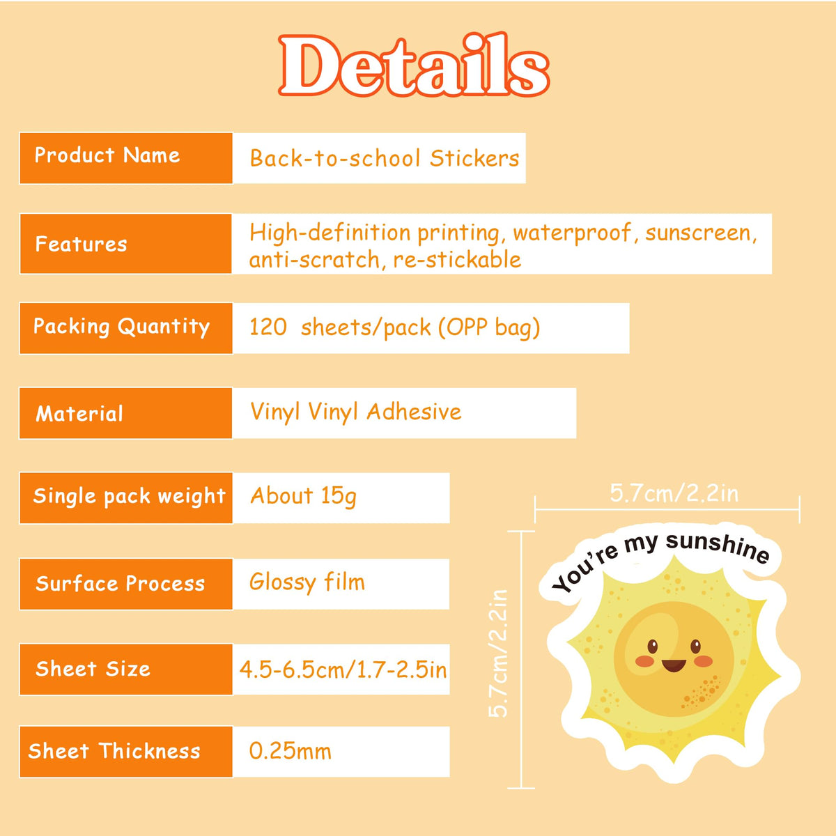 OHOME Fall Stickers | 100 PCS Thanksgiving Stickers for Kids - Vinyl Thanksgiving Games Toys Gifts Activities Essentials Party Favors Supplies - Friendsgiving Crafts Bulk for Classroom Home