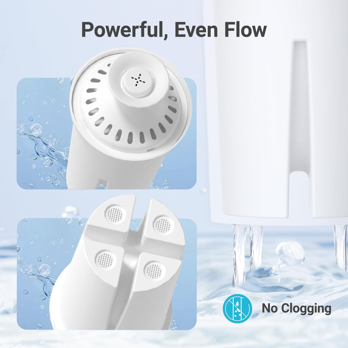 AQUA CREST Filter Replacement for Brita® Water Pitcher & Dispenser, 3 Pack