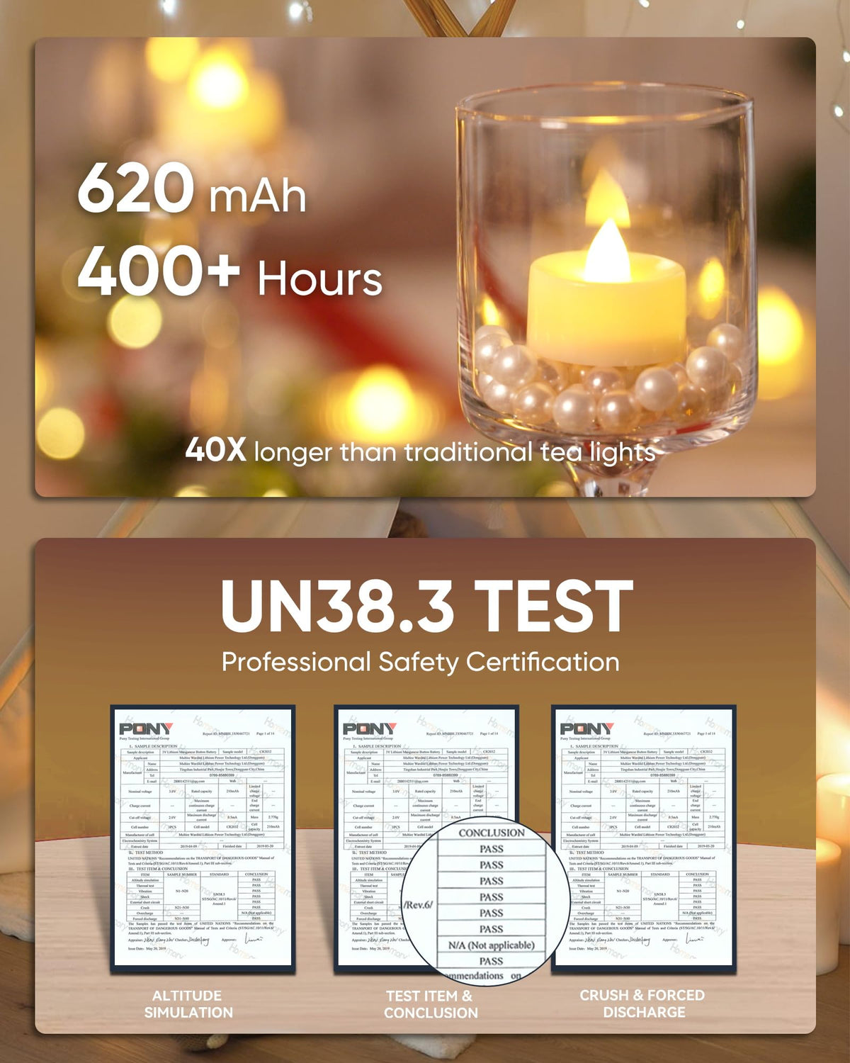 Homemory 24-Pack Remote Flameless LED Battery Tea Light Candles, 400+Hrs