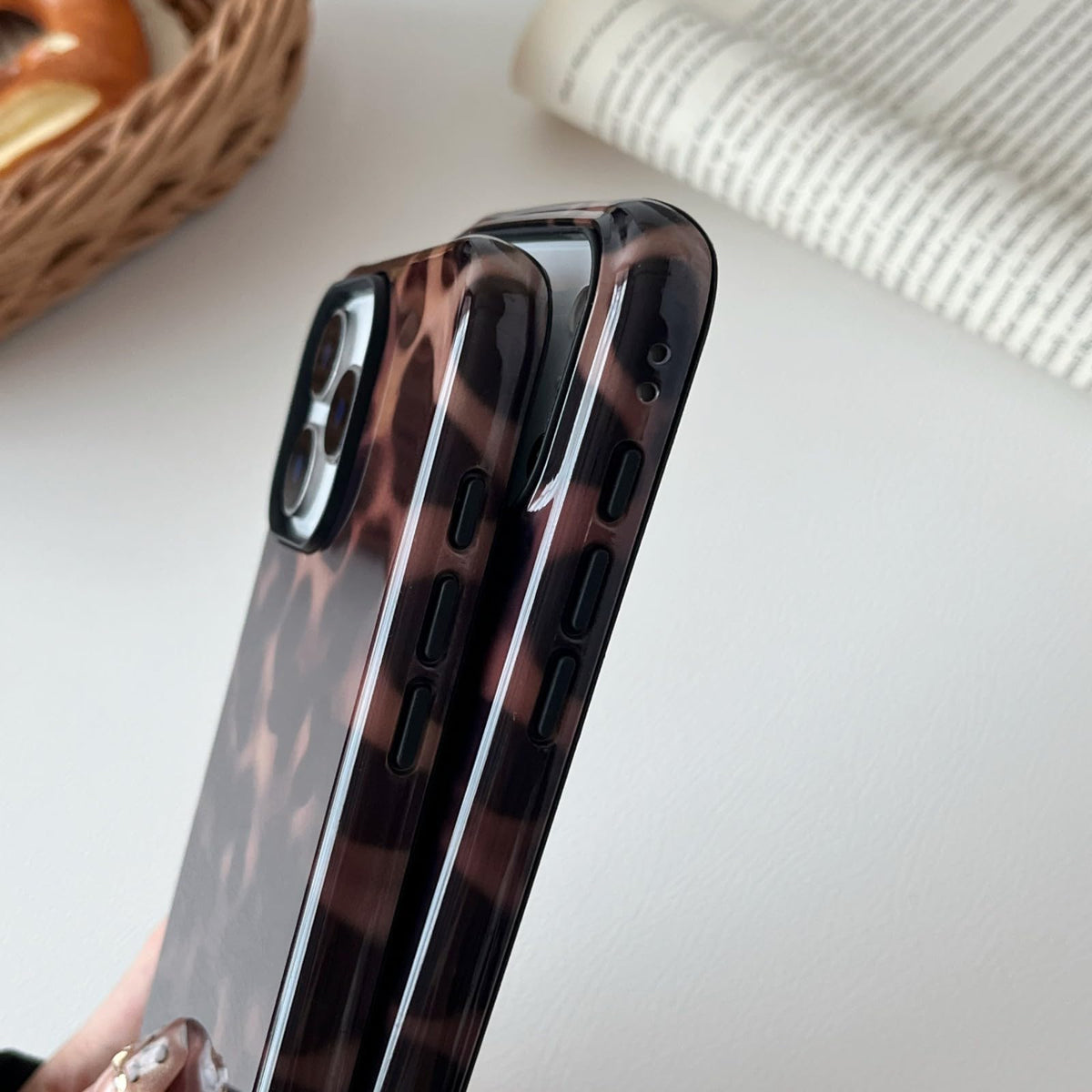Longlayss Compatible with iPhone 16 Pro Case Tortoise Shell Phone Case