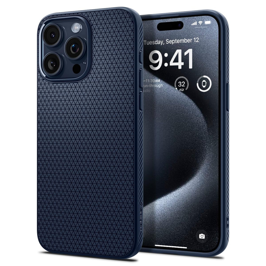 Spigen Liquid Air Designed for iPhone 13 Pro Max Case (2021) - Matte Black