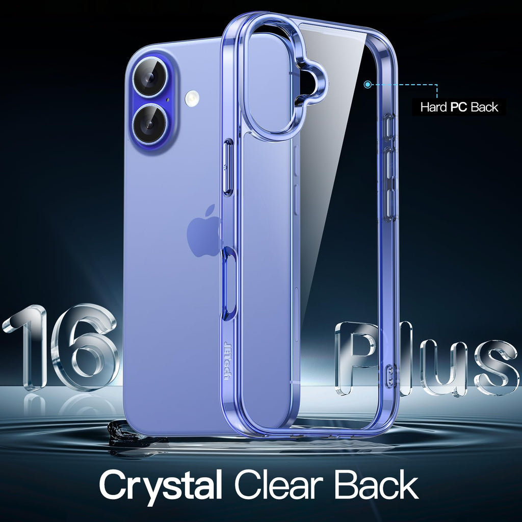 JETech Case for iPhone 16 Pro, Anti-Yellowing, Natural Titanium