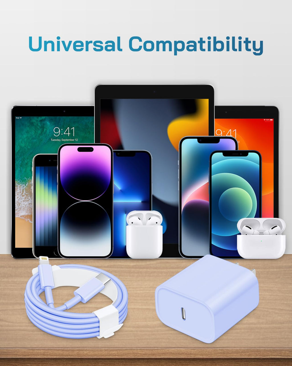 CXX 20W Fast Charger for iPhone 14/13/12 [3-Pack, MFi Certified]