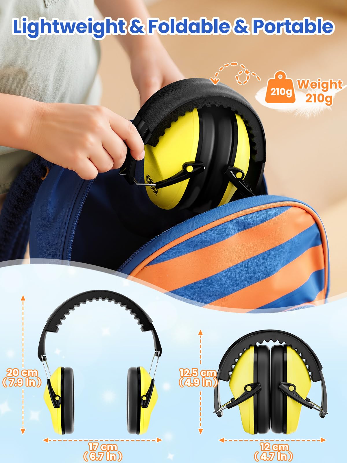Dr.meter EM100 Noise Cancelling Headphones for Kids Adults, Ear Muffs
