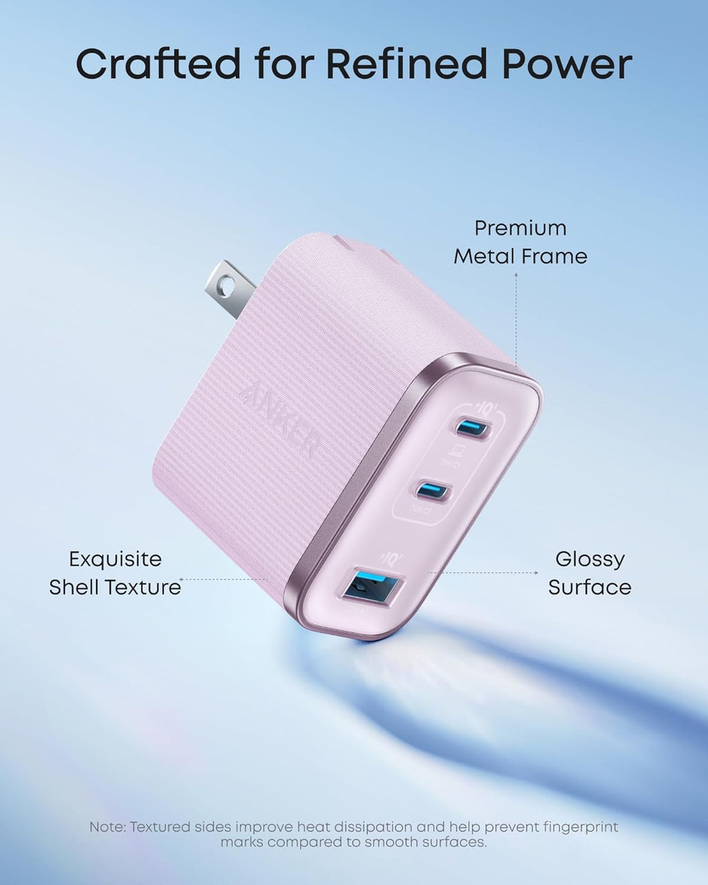 Anker Nano 70W Max 3-Port Fast Charger USB C, Type C Charger Fast Charging