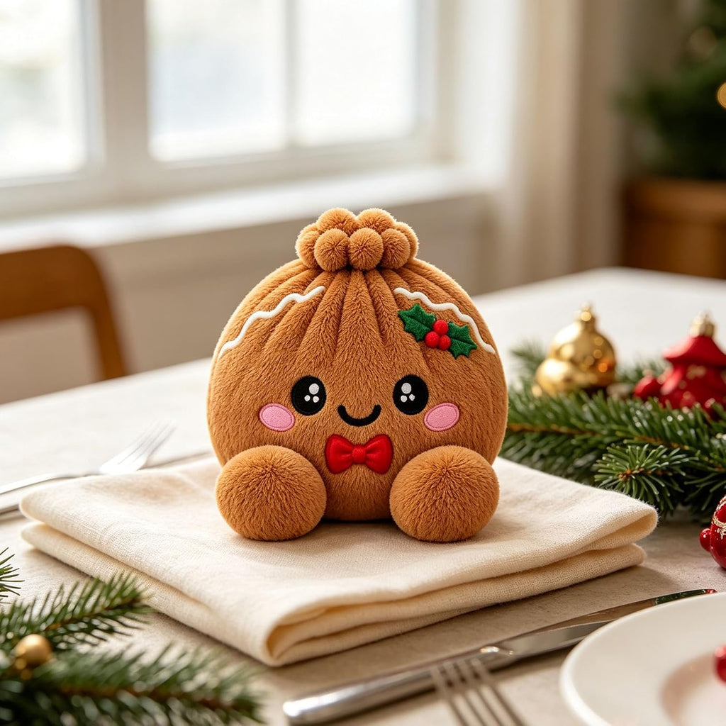 Plush Stuffed Dumpling Squishies, 3.94" Big Rainbow Squishes with Steamer