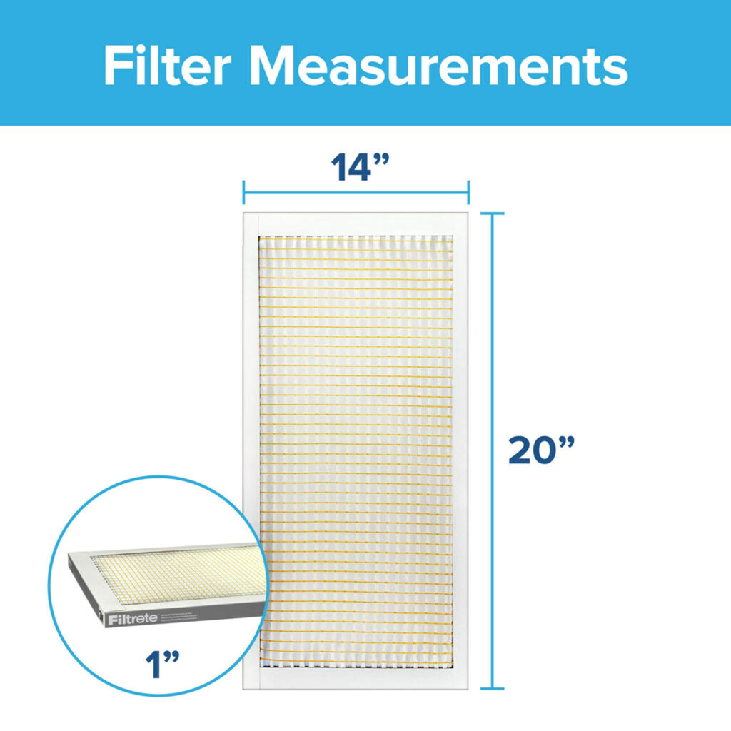 Filtrete 18x24x1 Air Filter, MERV 5, MPR 300, 6 HVAC Filters