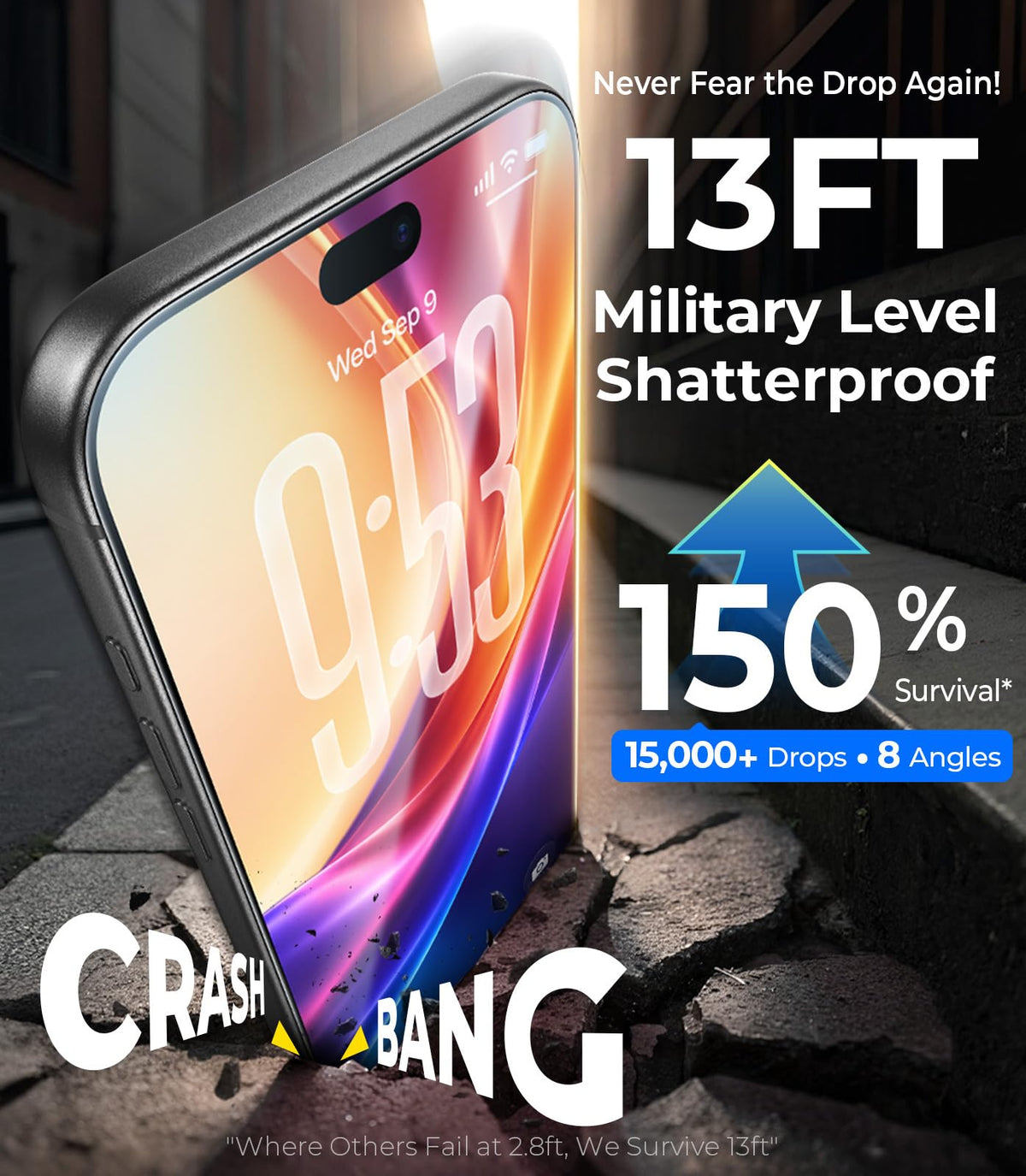 DIMONCOAT Top 9H++ Glass 2 Pack for iPhone 17 Pro Screen Protector 6.3''
