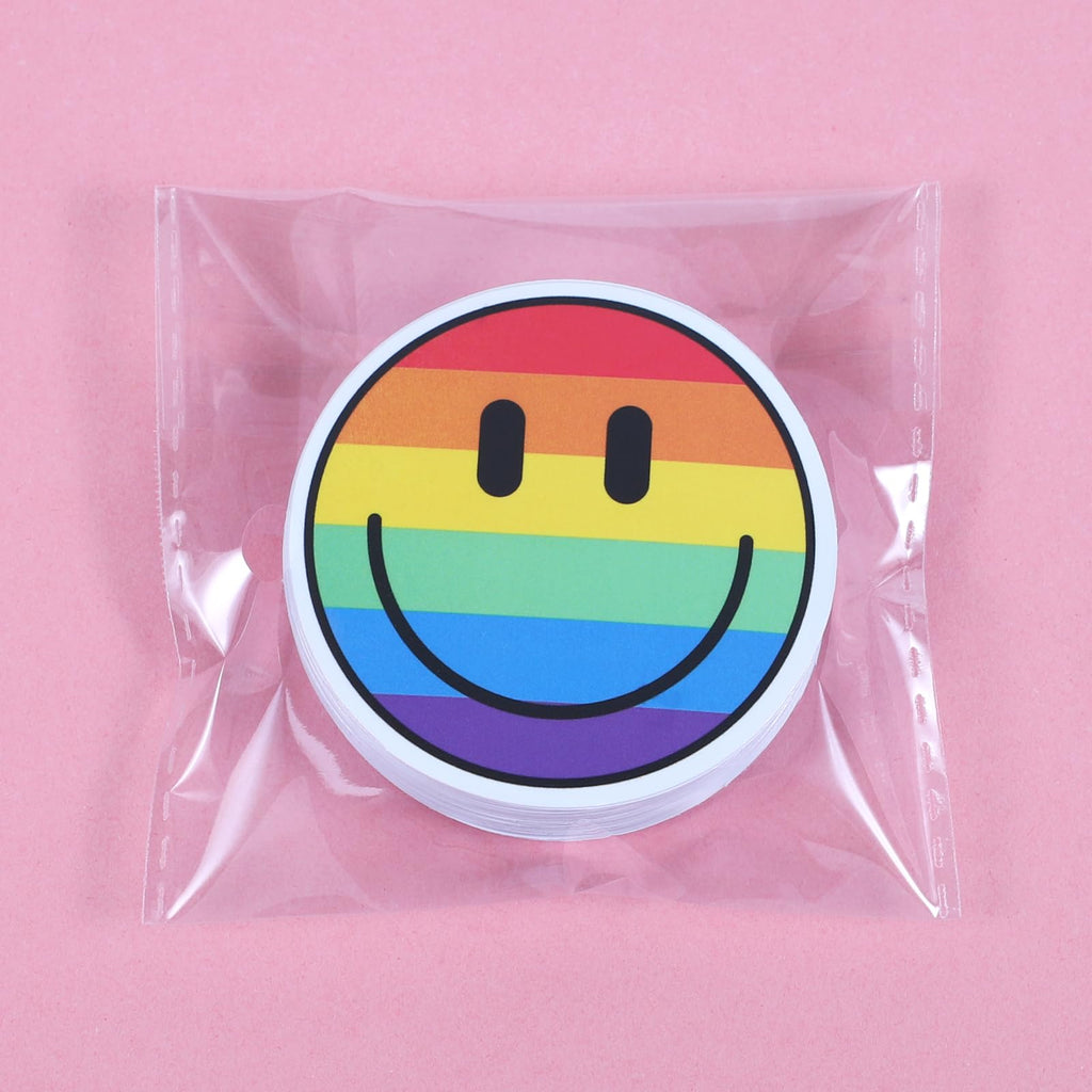 100PCS Smile Neon Stickers