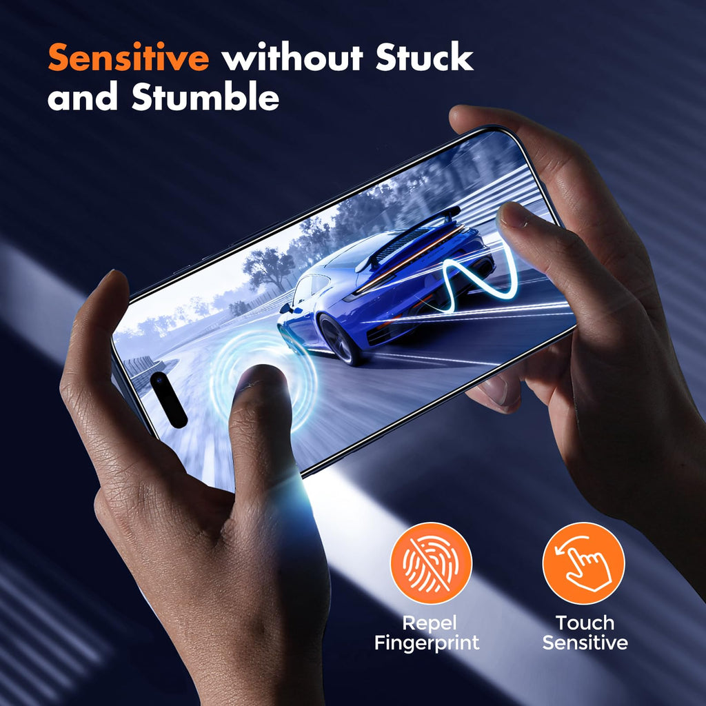 UNBREAKcable 3-Pack Screen Protector for iPhone 16 Pro Max, Full Coverage