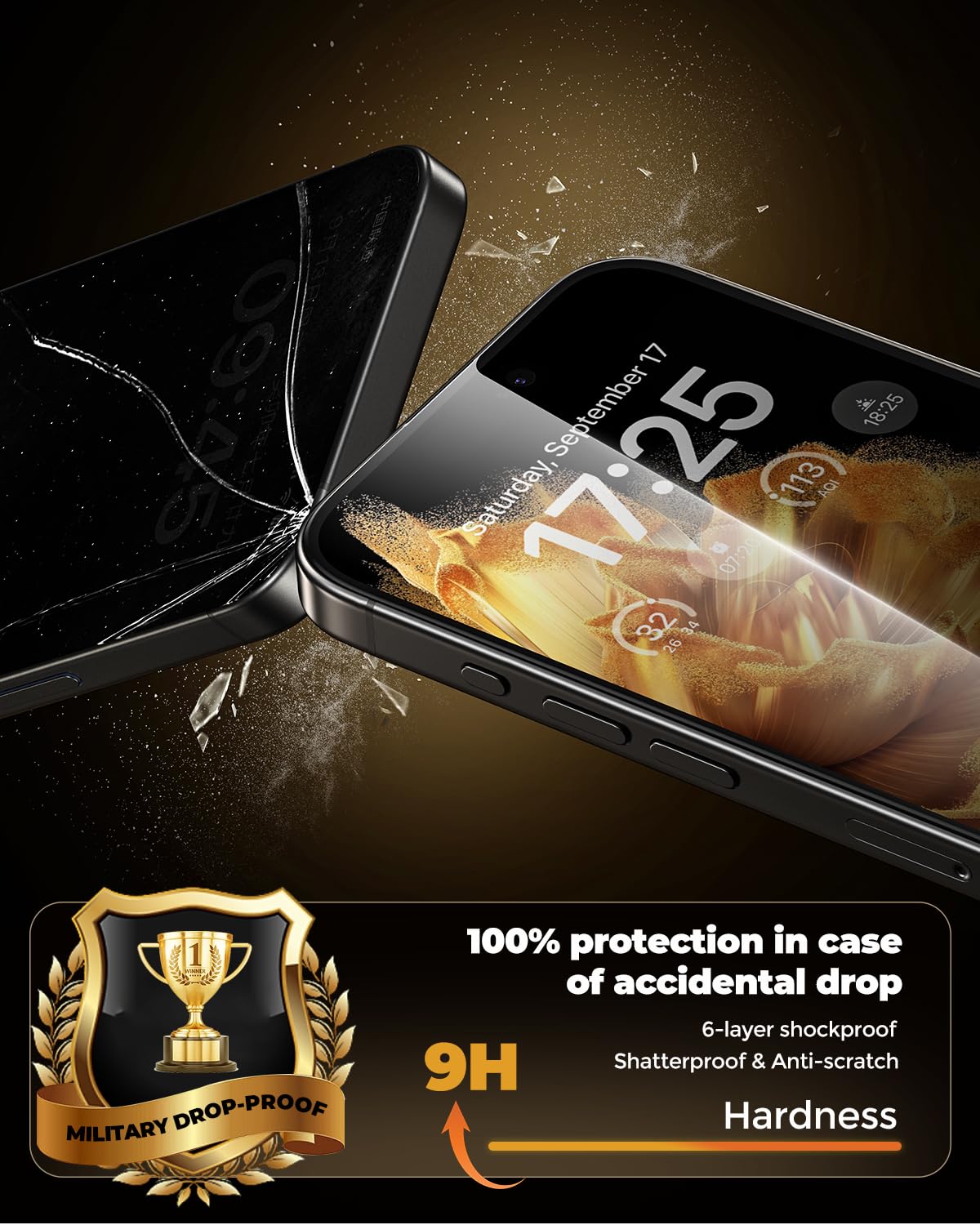 UNBREAKcable Privacy Screen Protector for iPhone 16 Pro Max, Full Coverage
