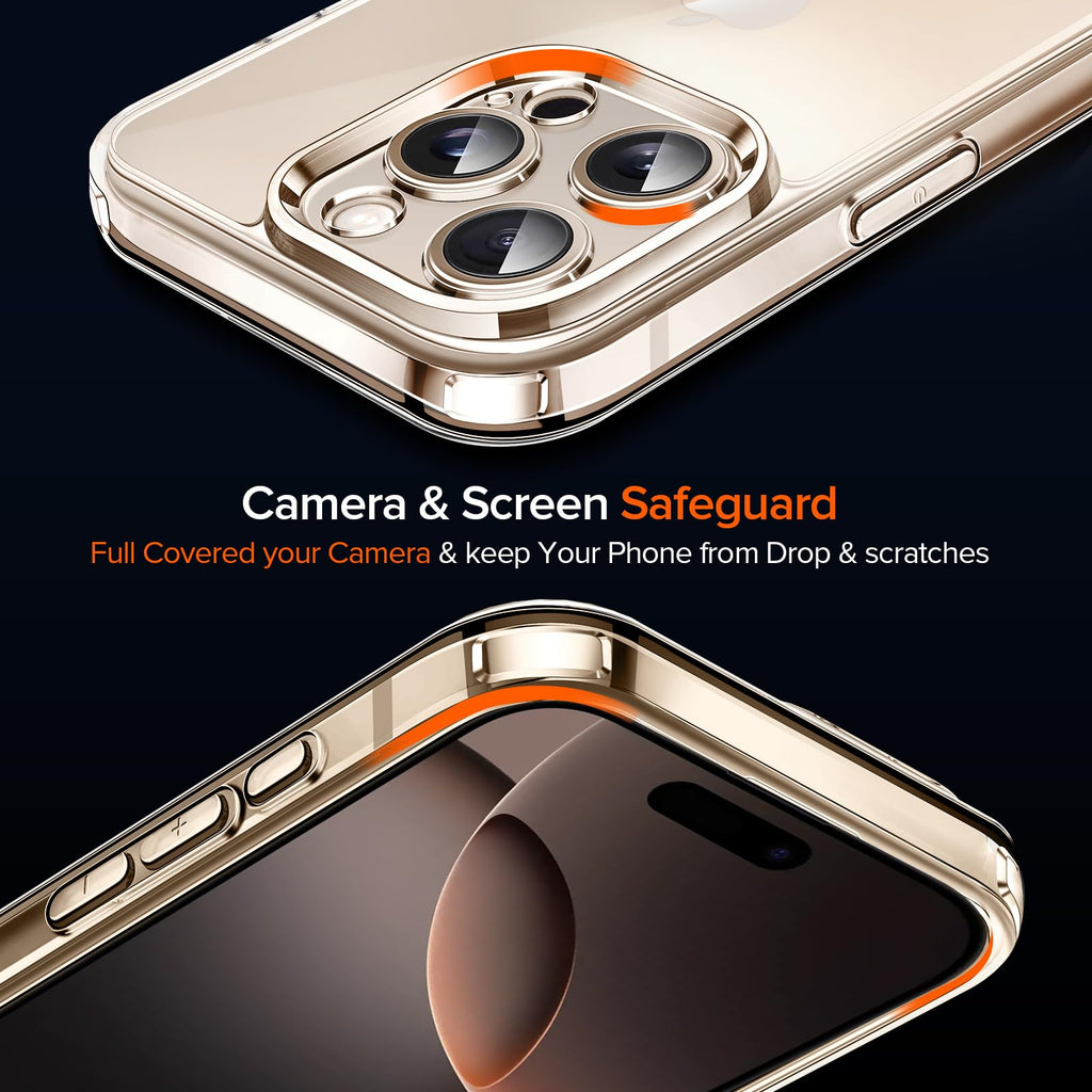 ivoler 3-in-1 Case for iPhone 16 Plus 6.7 inch, Clear