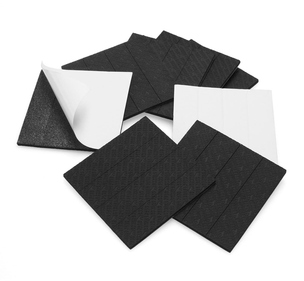Slipstick GorillaPads CB147 Non Slip Furniture Pads/Gripper Feet (Set of 16) Self Adhesive Rubber Floor Protectors, 1 inch Round, Black