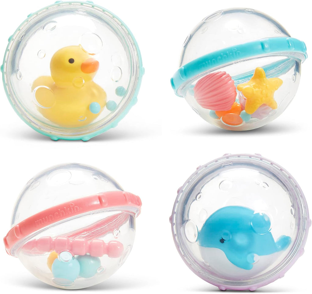 Munchkin® Float & Play Bubbles™ Baby Bath Toys, 4 Count