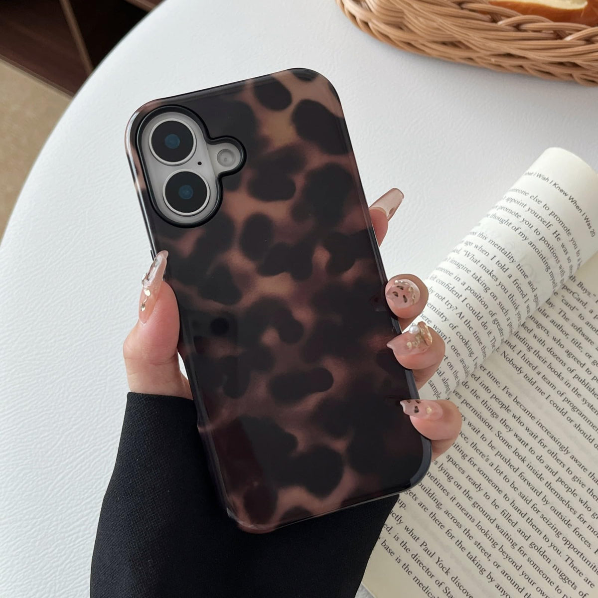 Longlayss Compatible with iPhone 16 Pro Case Tortoise Shell Phone Case