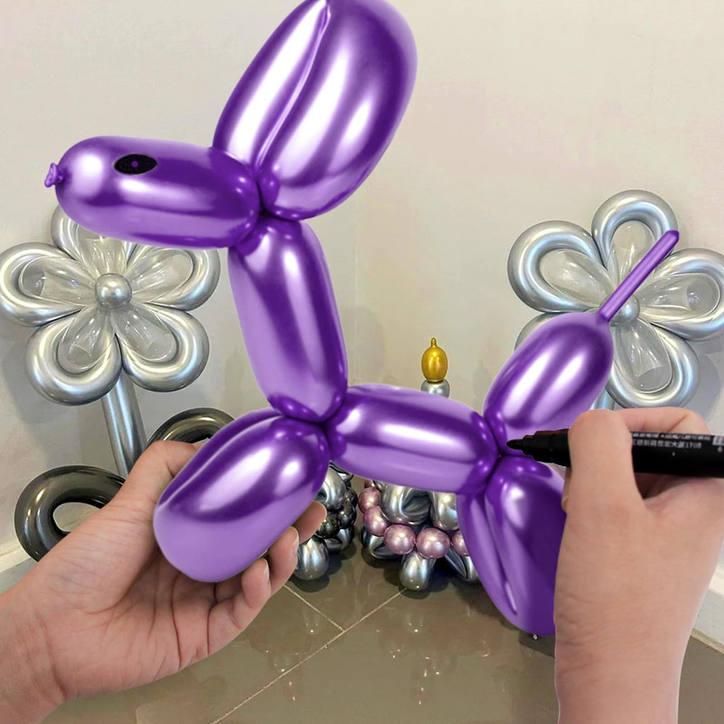 100Pcs clear 260 Balloons Clear Long Skinny Latex Balloon for Animal Ballons, Premium Quality Balloons for Beginners Baloons Making Kid's Carnivals Party Decoartion