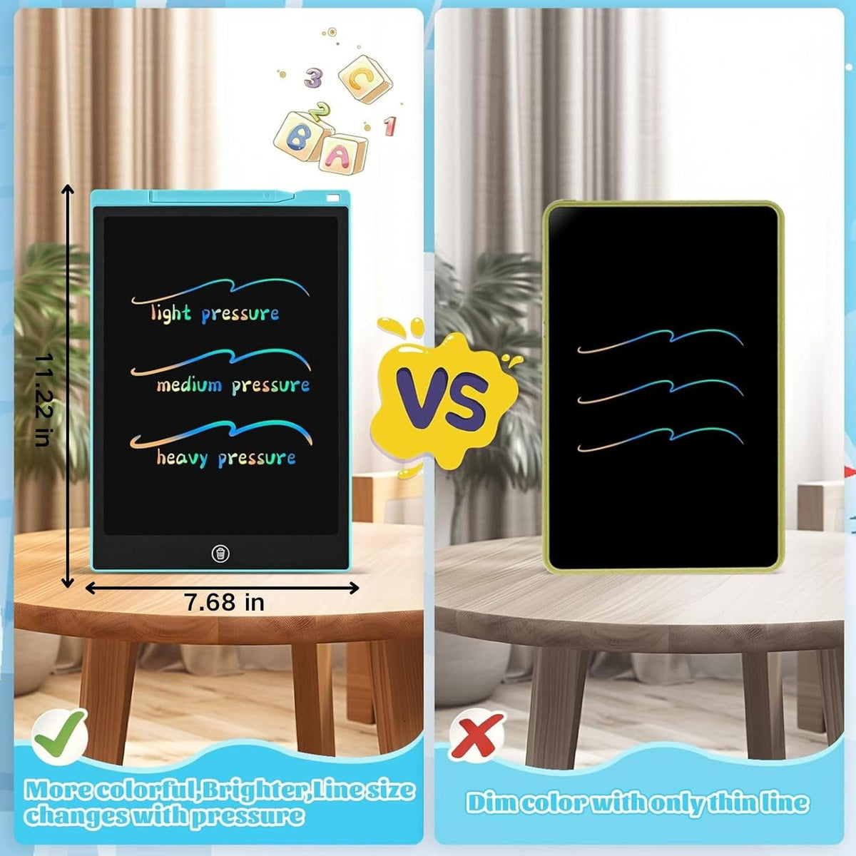 EooCoo Kids Travel Essential 12 Inch LCD Writing Tablet, 2 Pack