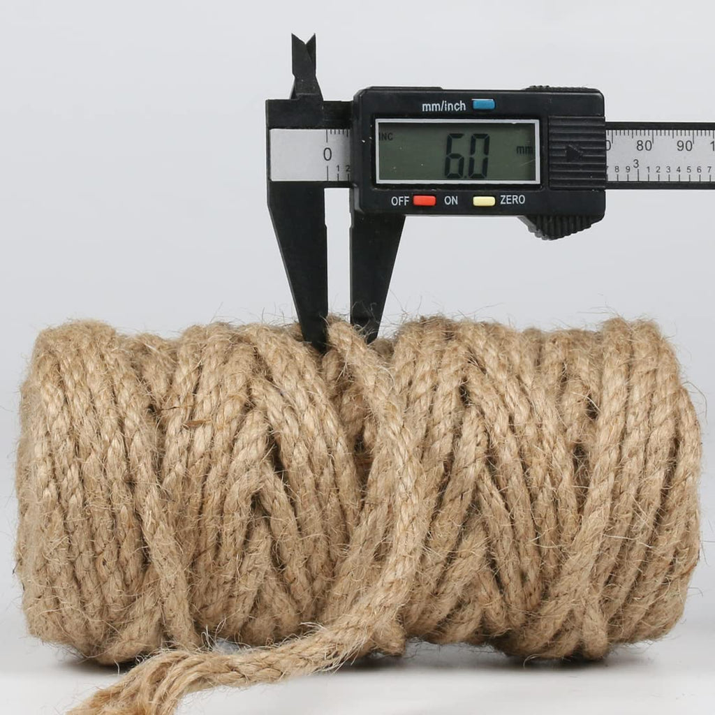 PerkHomy 1100FT Jute Twine String 2mm 3ply Natural Thin Twine for Craft Gardening Gift Wrapping Packing Material Wedding Christmas Decoration Bulk