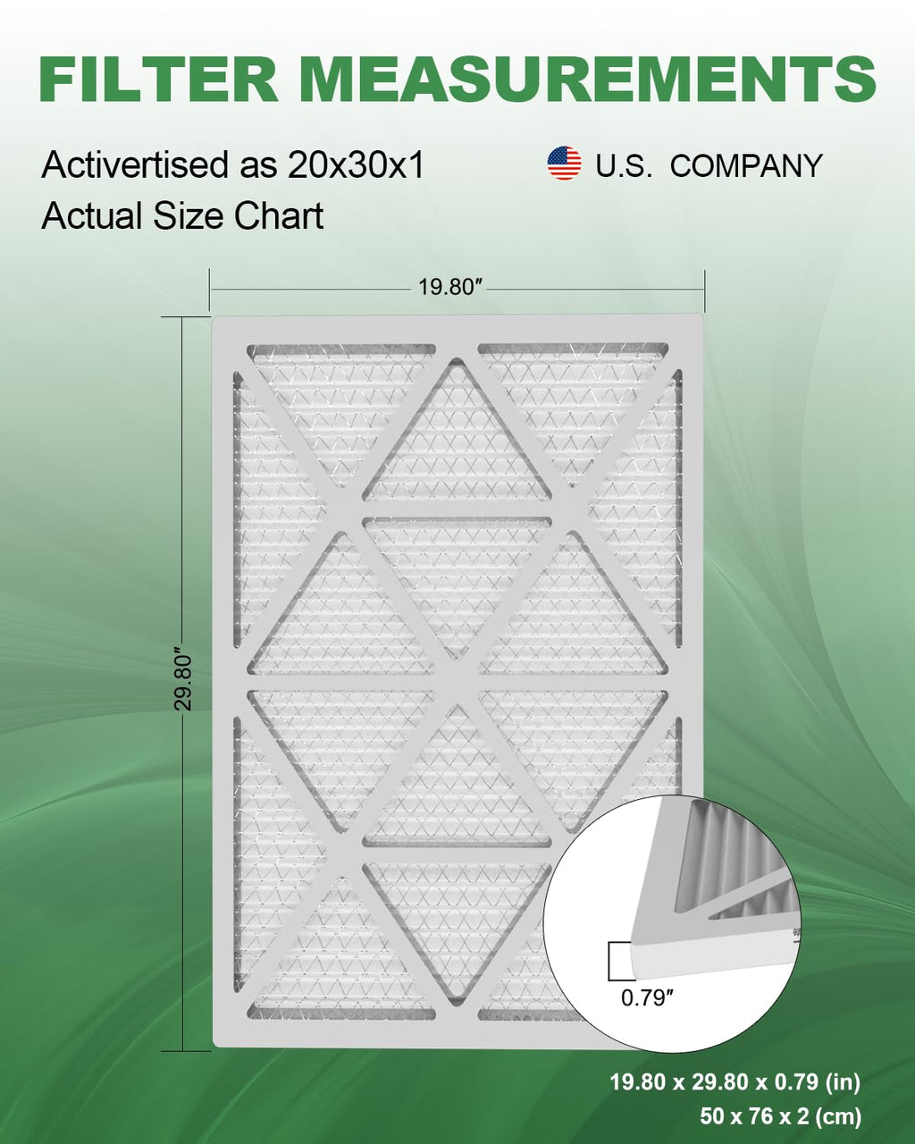 TRIGHTFILTERS 14x20x1 Air Filter 4 Pack, MERV 8 Filter Replacement