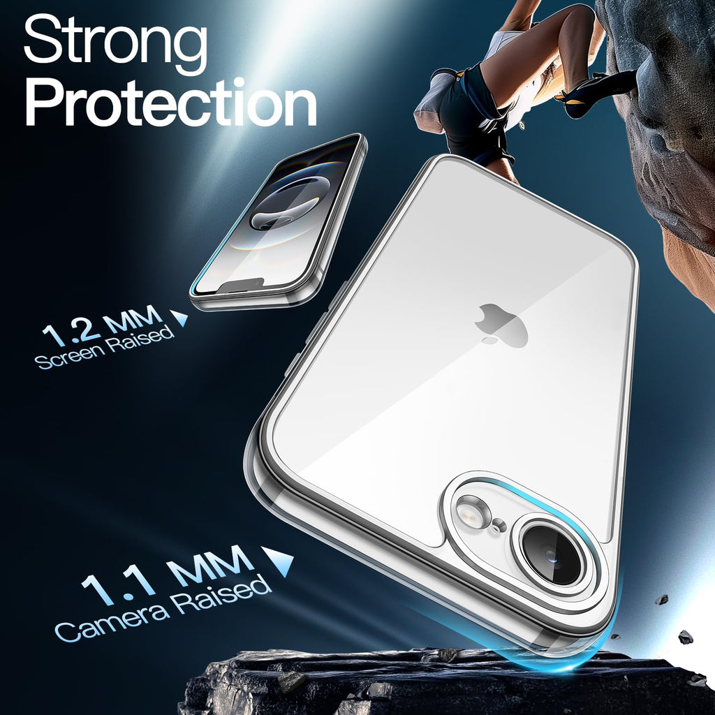 JETech Case for iPhone 16 Pro, Anti-Yellowing, Natural Titanium