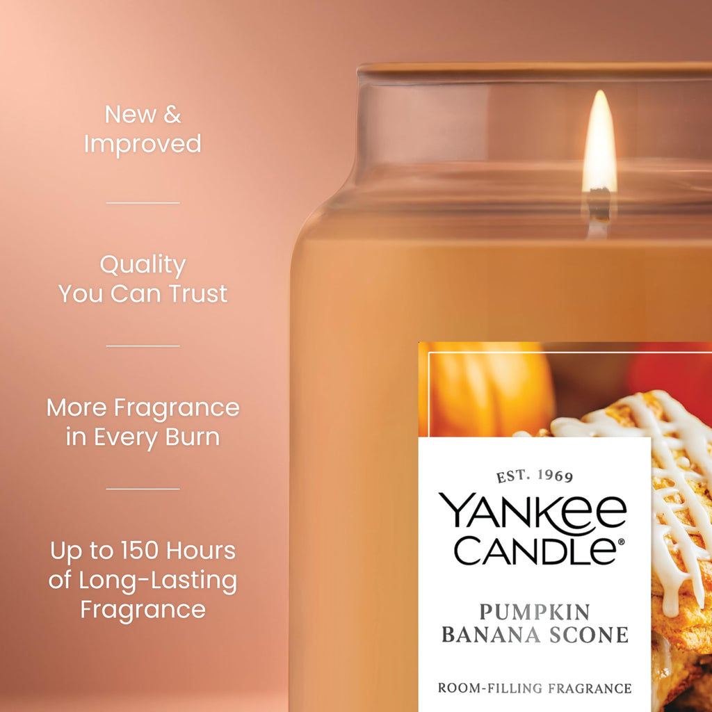 Yankee Candle Spiced Pumpkin Scented Candle, 22oz Large Jar
