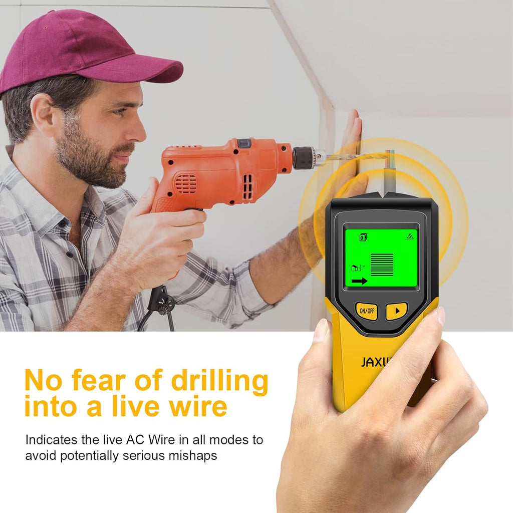 Stud Finder, Upgranded Wood and Metal Stud Detector, Live Wire Detection