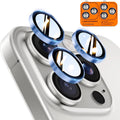 TOCOL for iPhone 15 Pro Max Camera Lens Protector/iPhone 15 Pro Camera Lens Protector Tempered Glass HD Individual Scratch Resistant Cover Accessories Case Friendly 2 Pack（Light Blue）