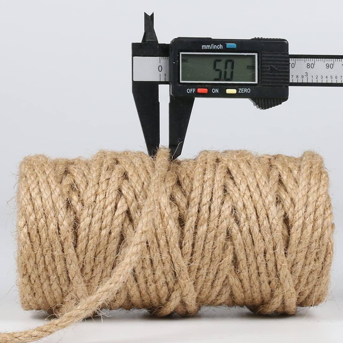PerkHomy 1100FT Jute Twine String 2mm 3ply Natural Thin Twine for Craft Gardening Gift Wrapping Packing Material Wedding Christmas Decoration Bulk