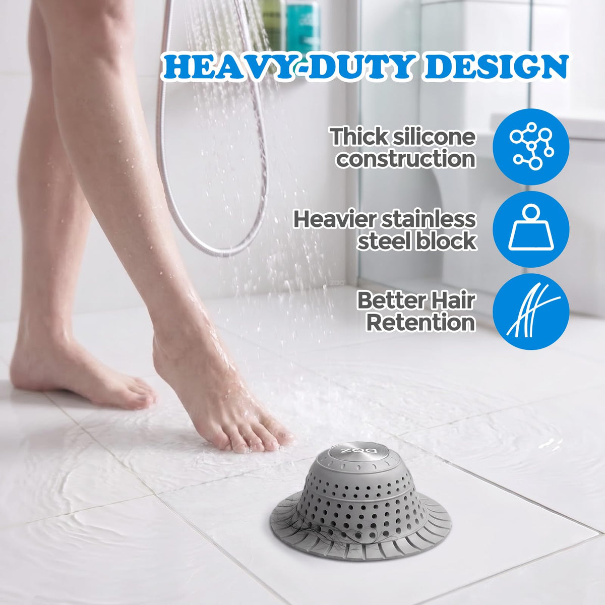 zaa Shower Drain Hair Catcher Bathtub Drain Strainer Sink Drain Protector