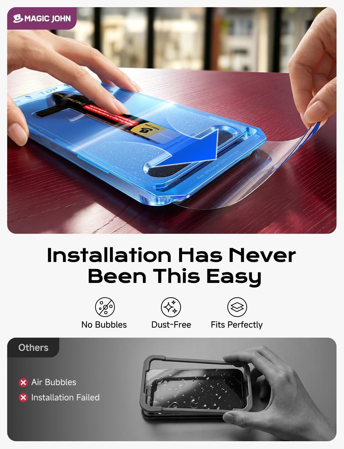 MAGIC JOHN Privacy 2Pack Galaxy S25 Plus Screen Protector