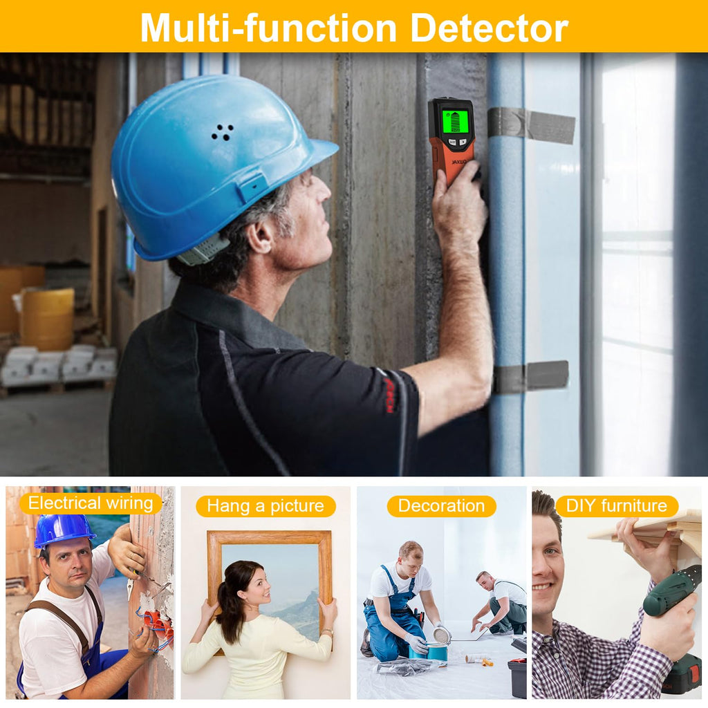 Stud Finder, Upgranded Wood and Metal Stud Detector, Live Wire Detection