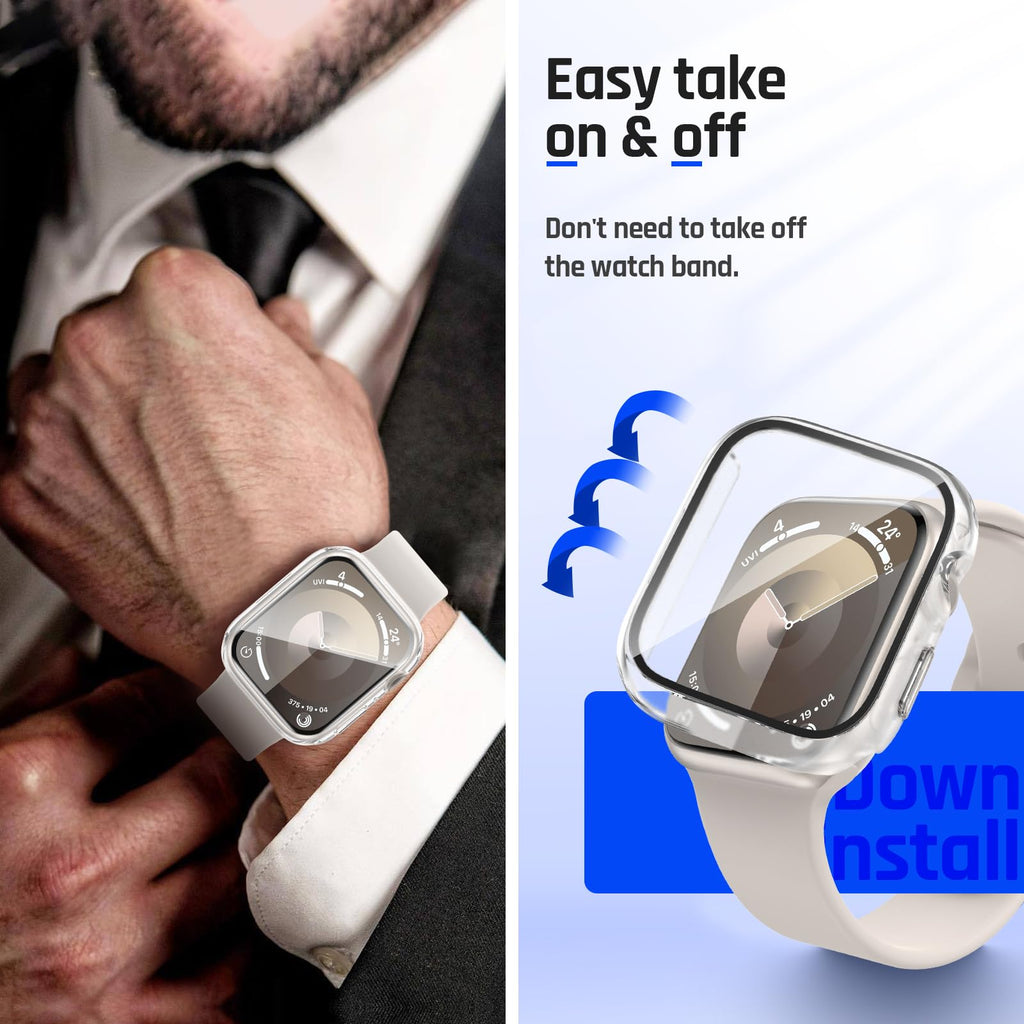 Goton IP67 Waterproof Case with Glass for Apple Watch Series 11/10 46mm