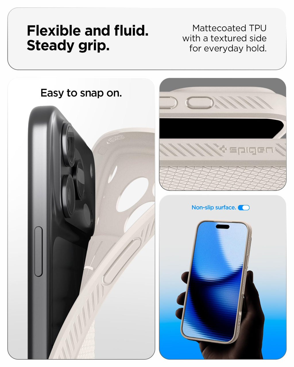 Spigen Liquid Air Designed for iPhone 13 Pro Max Case (2021) - Matte Black