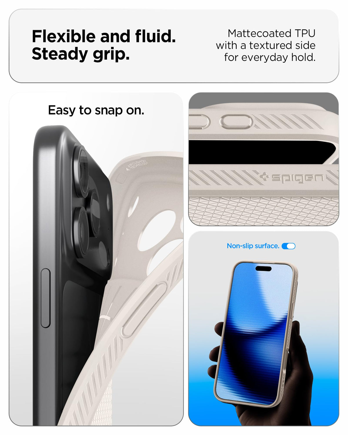Spigen Liquid Air Designed for iPhone 13 Pro Max Case (2021) - Matte Black