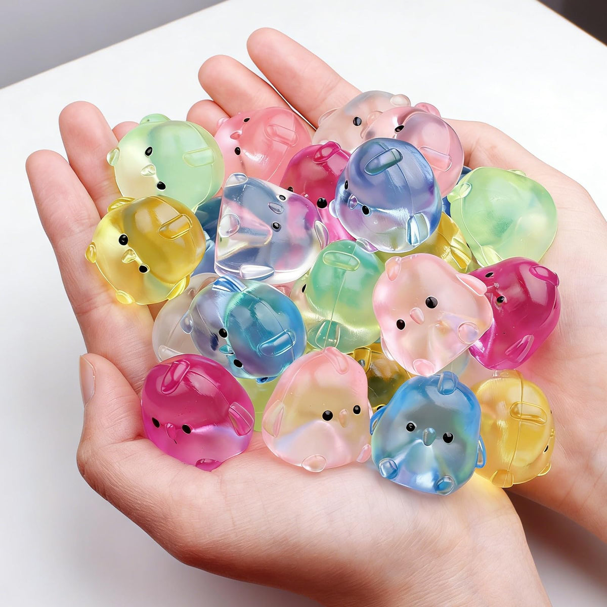 Stress Relief Toy Taba Cat Paw Toys, 24Packs Mini Squeeze Toy Paw, Handmade Soft Cute Sensory Toys, Bouncy Stretchable Springy Relaxation Toys for Children Gifts