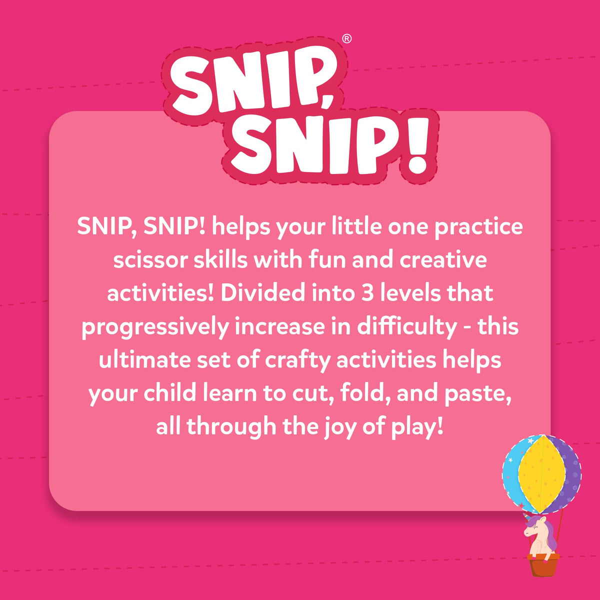 Skillmatics Snip Snip, Scissor Skills, Felt Craft Activity, Gift for Kids