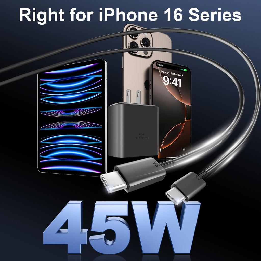 iPhone 18 17 Pro Max Charger Fast Charging 45W USBC iPhone Duo Fast Charger