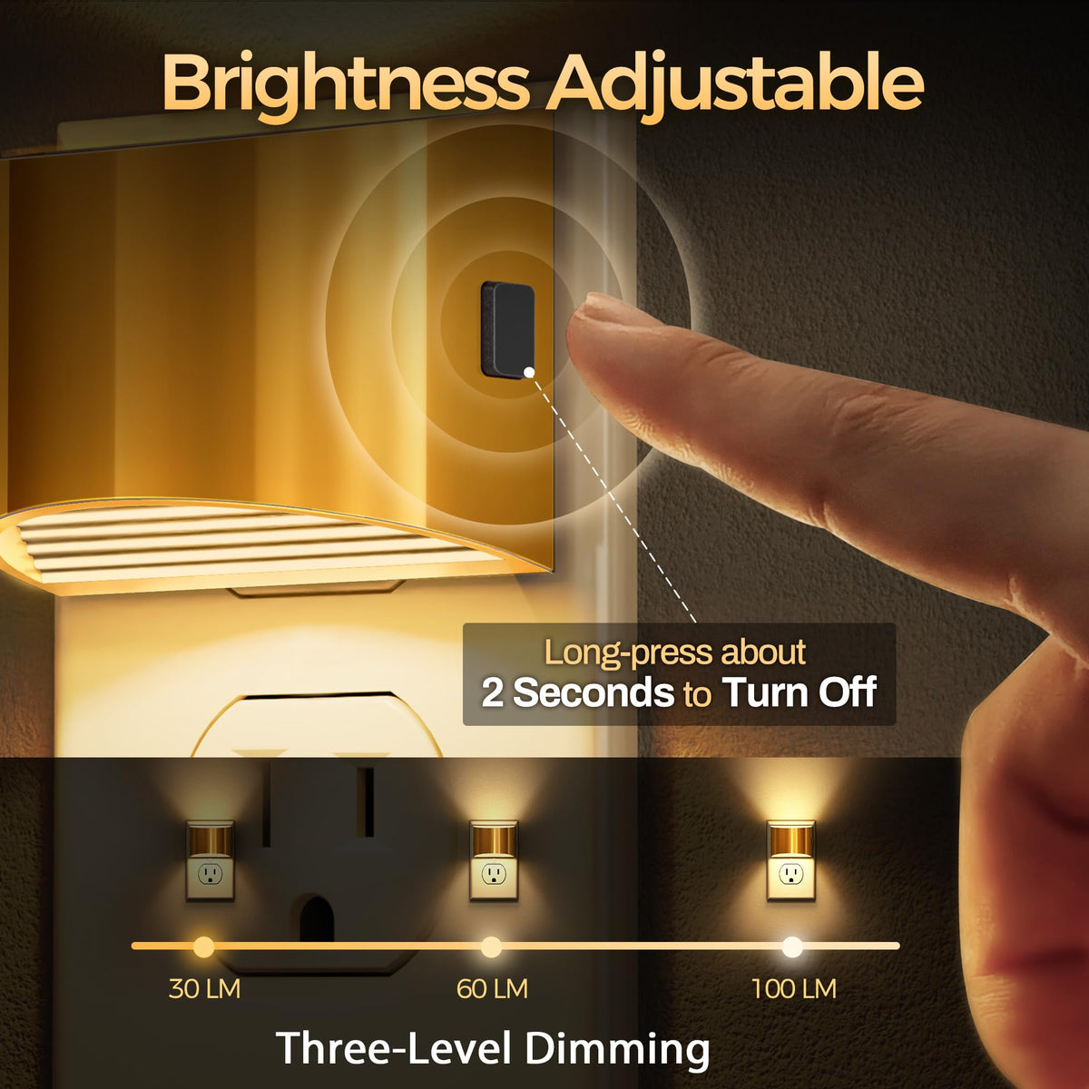 DORESshop Night Light, Night Lights Plug into Wall, Adjustable, 3000K