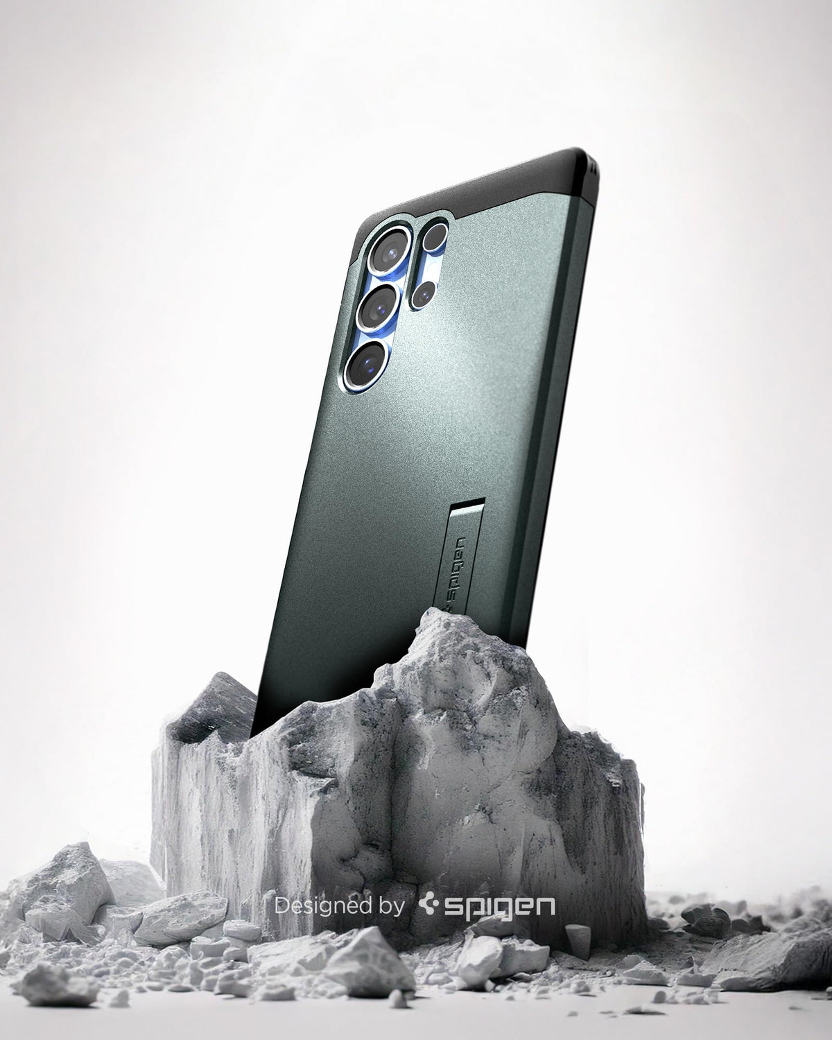 Spigen for Galaxy S25 Plus Case, Tough Armor MagFit [Kickstand] [Compatible with MagSafe] [Military-Grade Protection] - Black