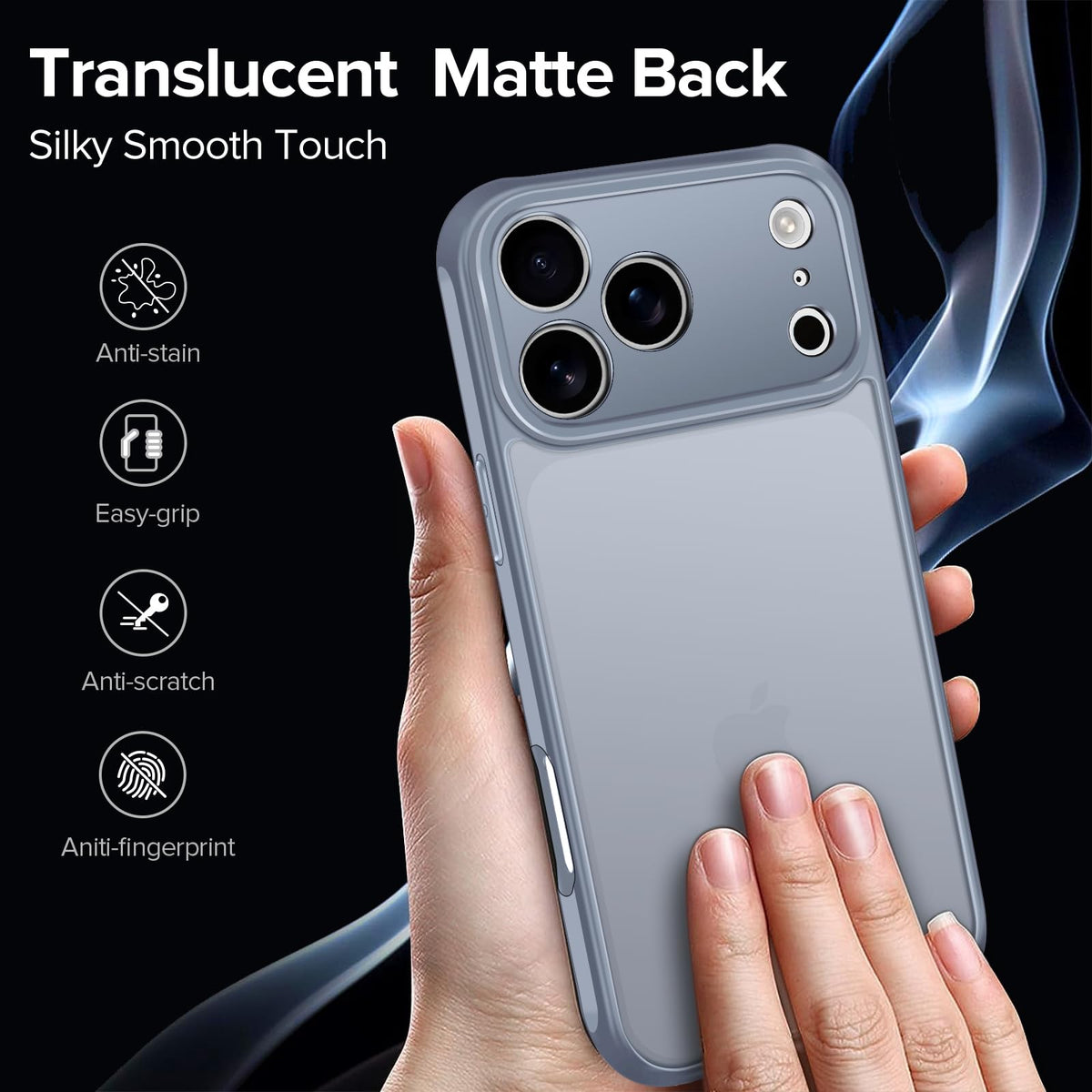 ivoler 3-in-1 Case for iPhone 16 Plus 6.7 inch, Clear