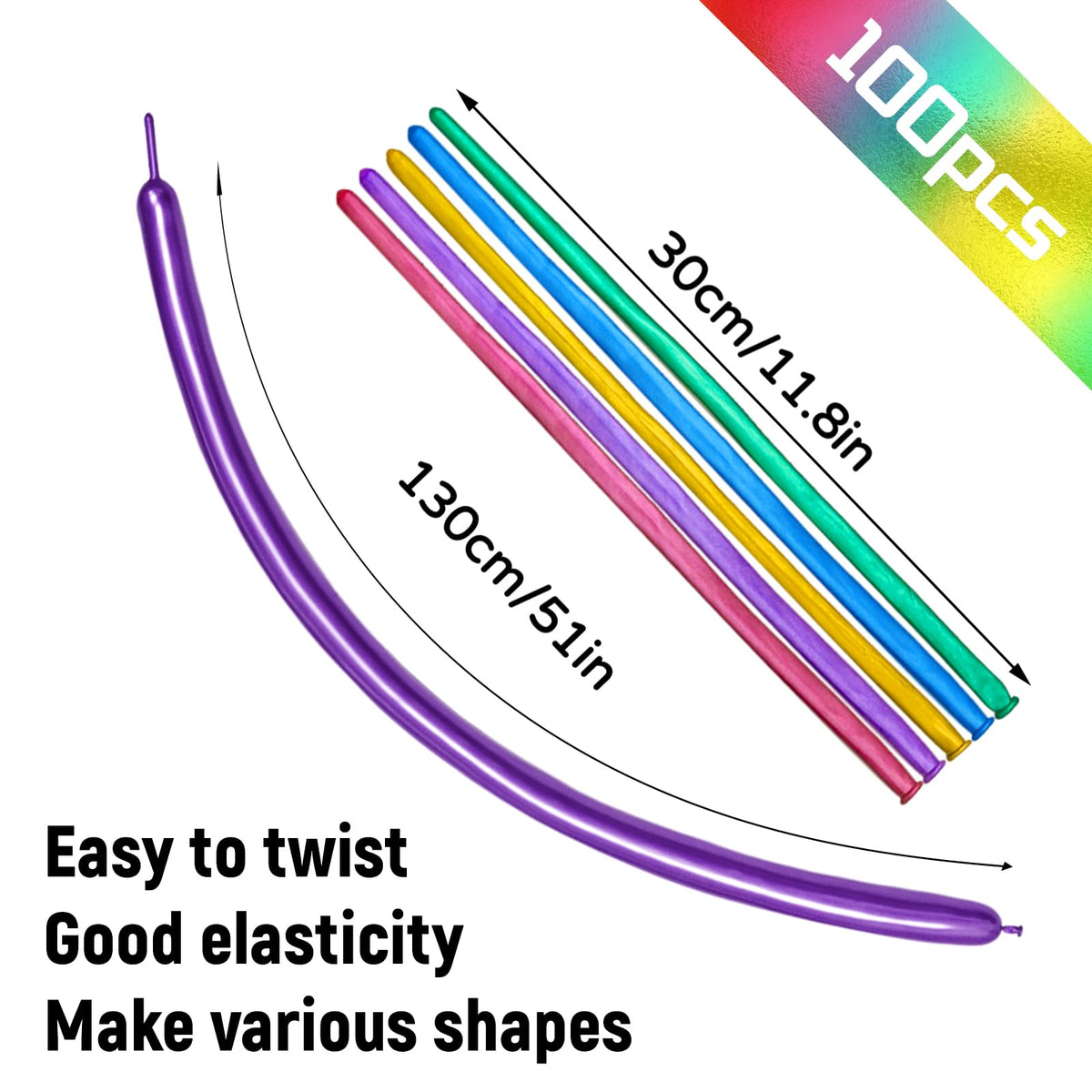 100Pcs clear 260 Balloons Clear Long Skinny Latex Balloon for Animal Ballons, Premium Quality Balloons for Beginners Baloons Making Kid's Carnivals Party Decoartion