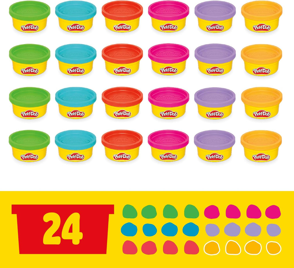 Play-Doh Party Favor Pack, Bulk 24 Pack of Modeling Compound with Cutters, Classroom Supplies for Arts & Crafts, Birthday Gifts & Prize Toys for Kids, Ages 3+ (Amazon Exclusive)